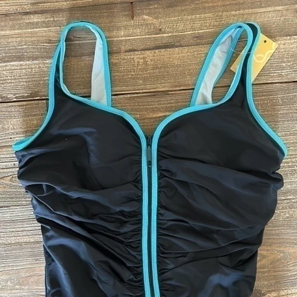 Delimira Swimsuit One piece Size 14 NWT - Picture 3 of 13